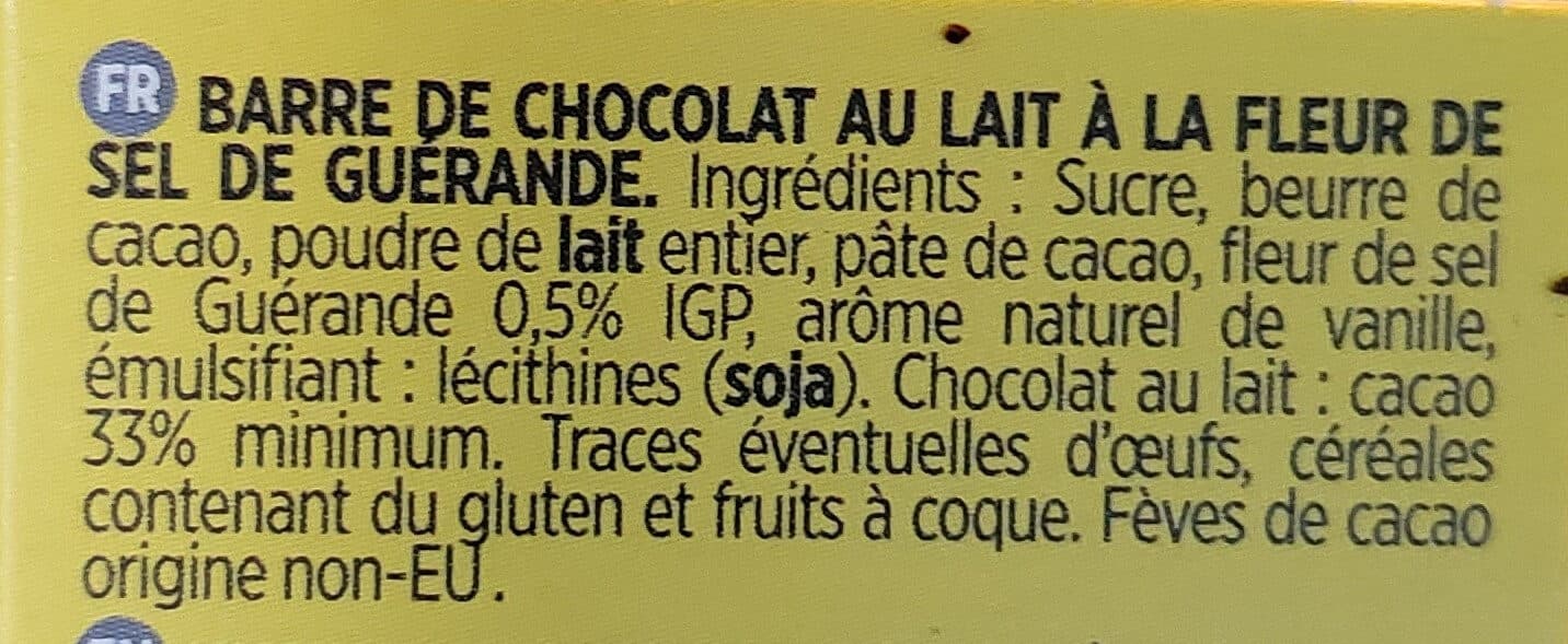 Okakao Lait fleur de sel de guérande packshot