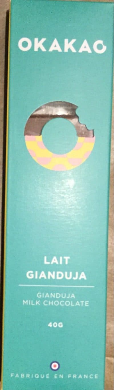OKAKAO Chocolat au lait gianduja packshot