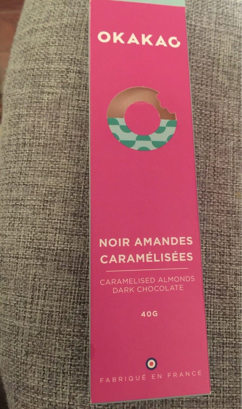 Okakao Noir amandes caramelisées packshot