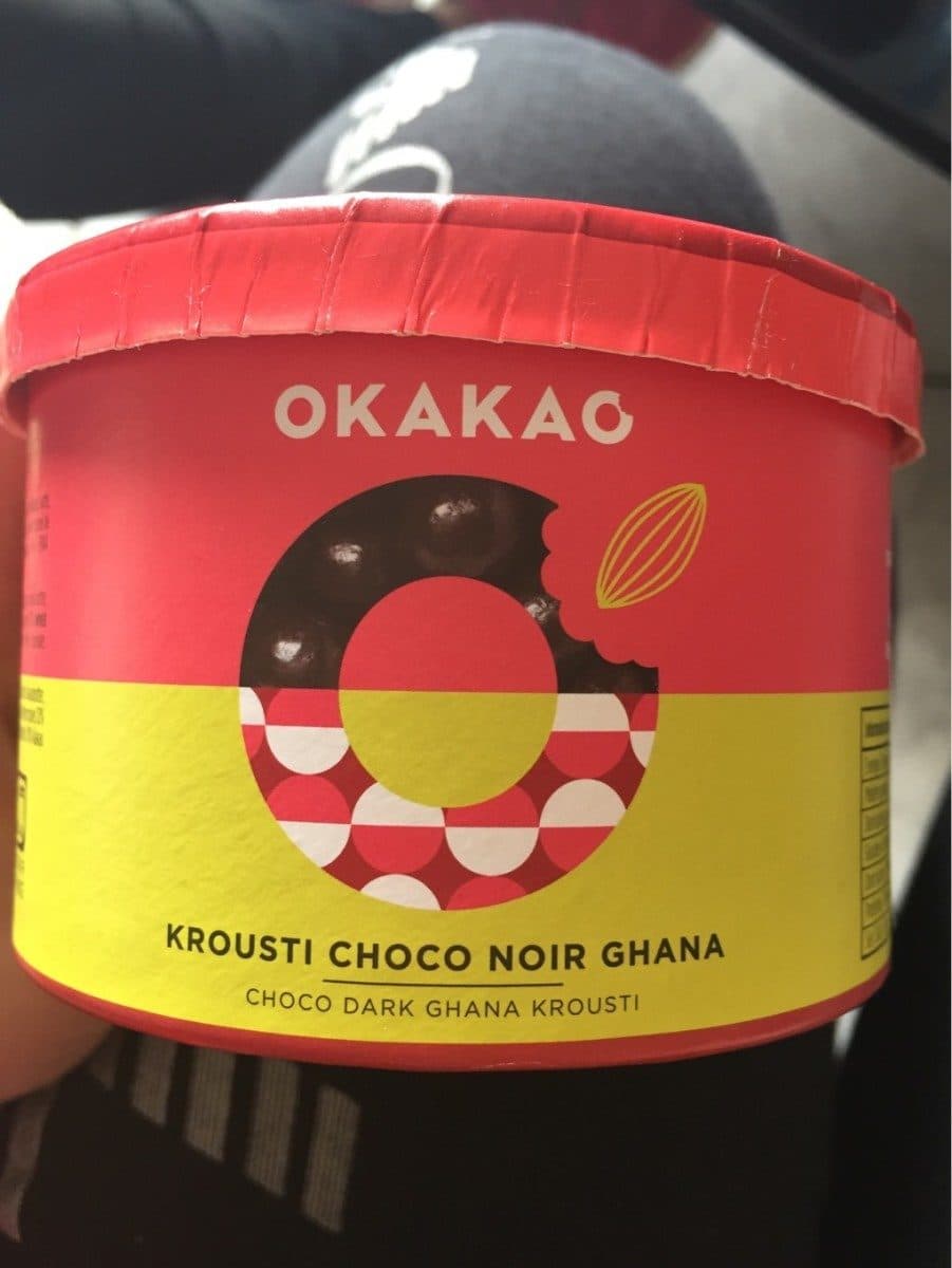 Okakao krousti choco noir ghana packshot
