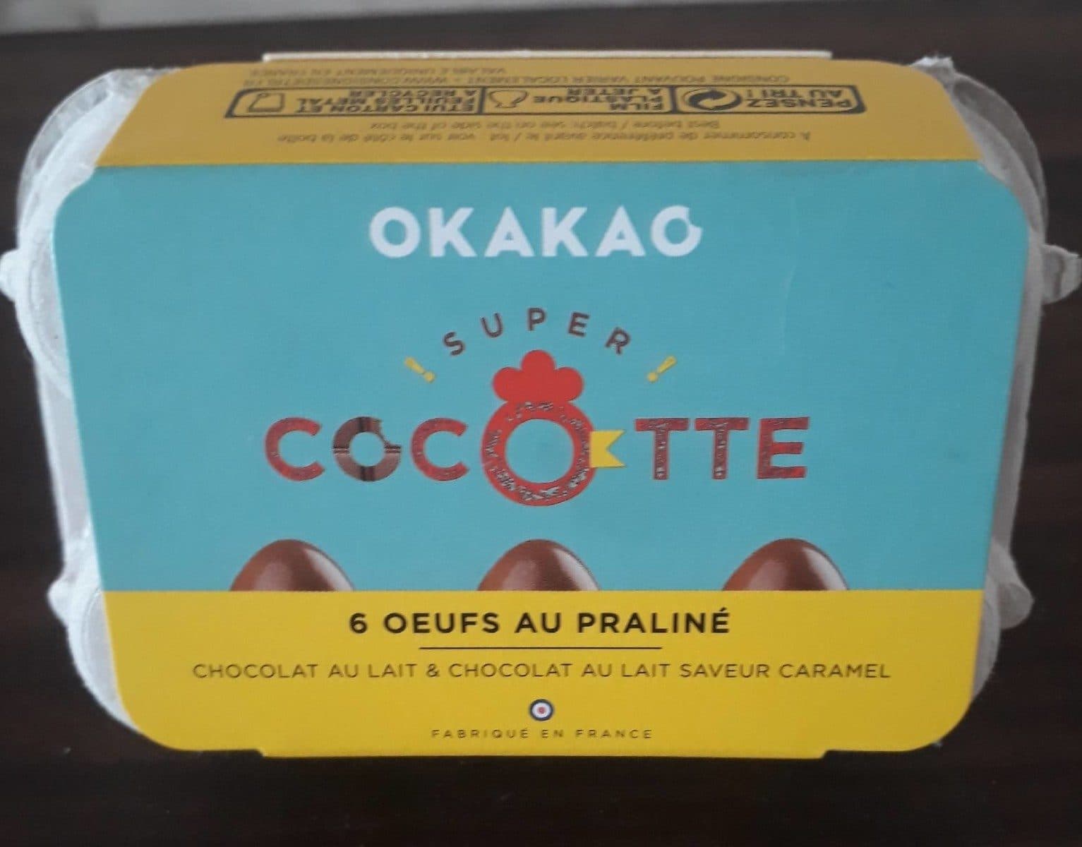 Okakao Super cocotte 6 oeufs au praliné packshot
