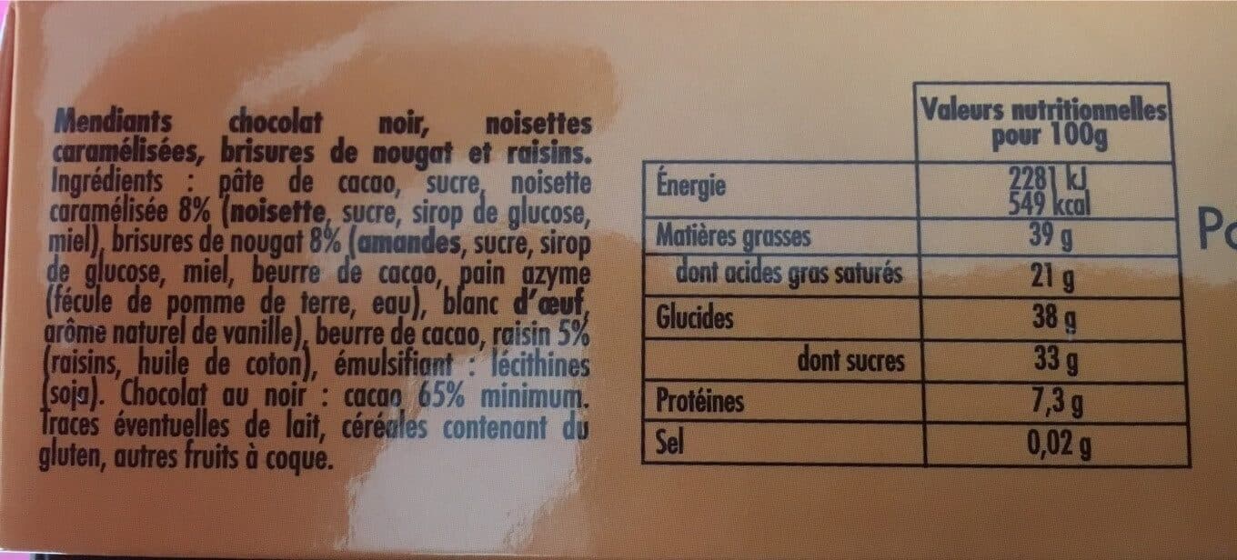 Monbana Les mendiants packshot