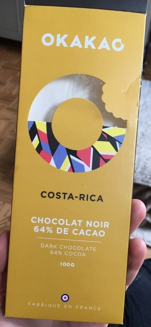 Okakao Chocolat noir costa rica packshot