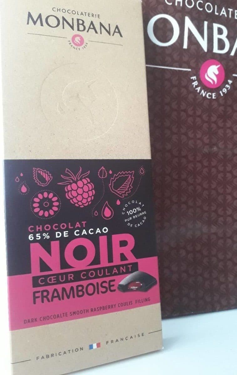 Monbana Chocolat Noir 65% Coeur Coulant Framboise packshot