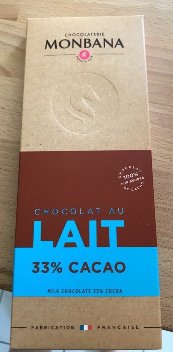 Monbana Chocolat au lait packshot