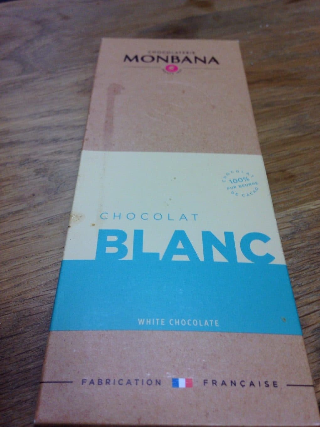 Monbana Chocolat blanc packshot