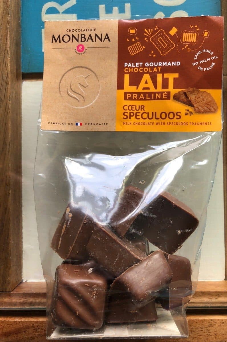 Chocolaterie Monbana Palet gourmand chocolat lait praline packshot
