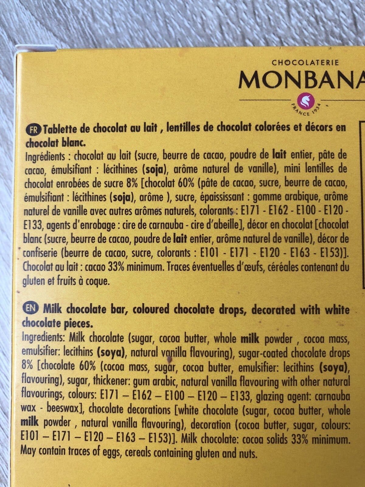 Monbana Chocolat packshot