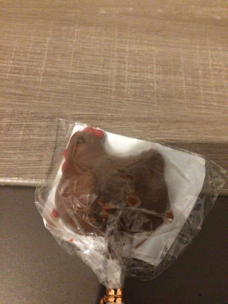 Monbana Sucette poule chocolat au lait decorer packshot
