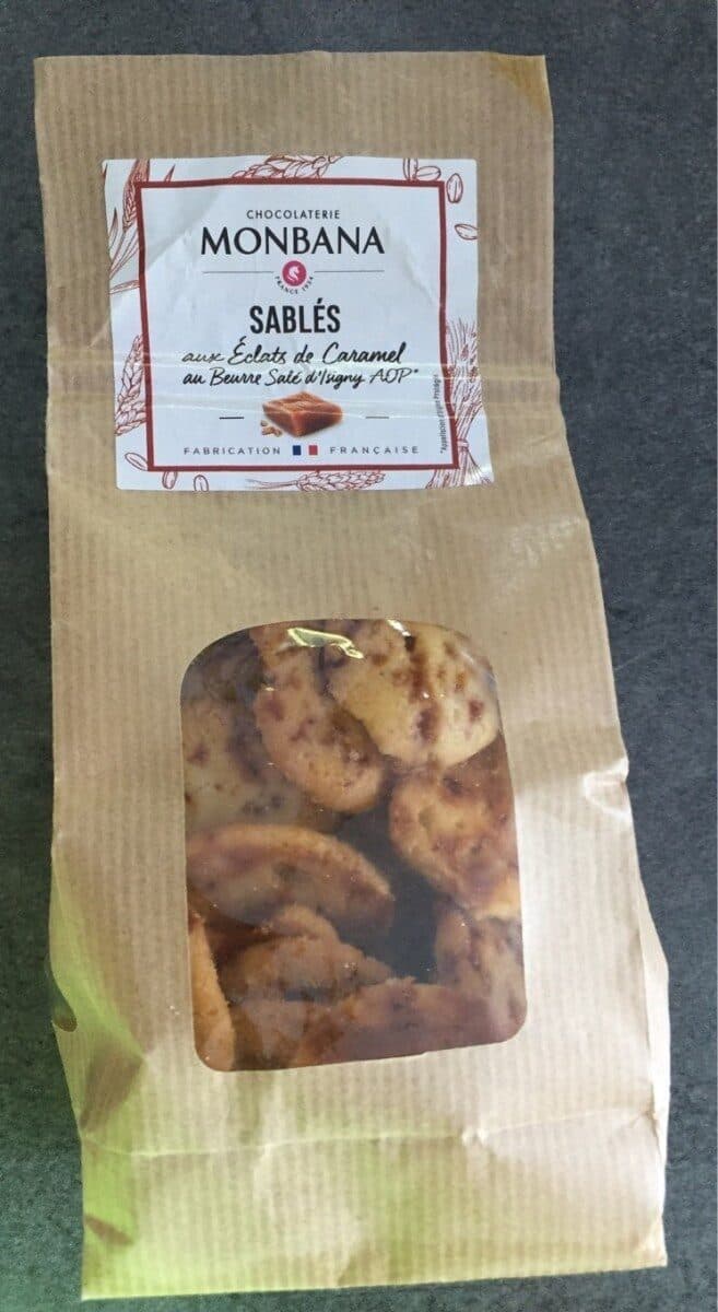 Chocolaterie Monbana Sablés aux éclats de caramel au beurre salé packshot