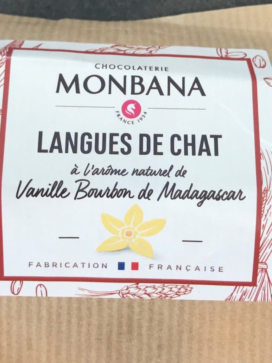 Monbana Langues de chat packshot