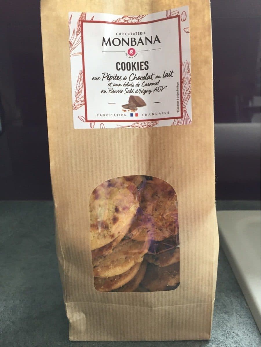 Monbana Cookies aux pépites de chocolat au lait packshot