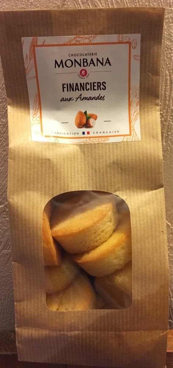 Chocolaterie Monbana Financiers aux amandes packshot