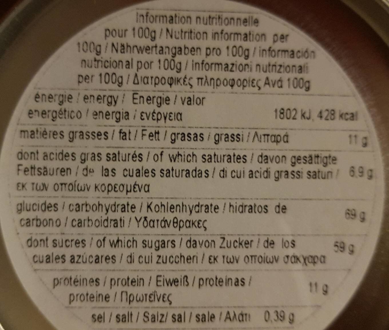 MONBANA Trésor au chocolat blanc en poudre packshot