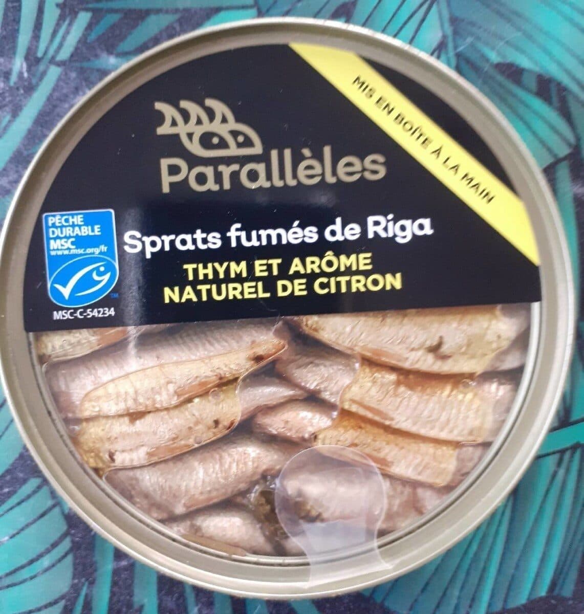 PARALLELES Sprats fumés de Riga Thym et arôme de citron packshot