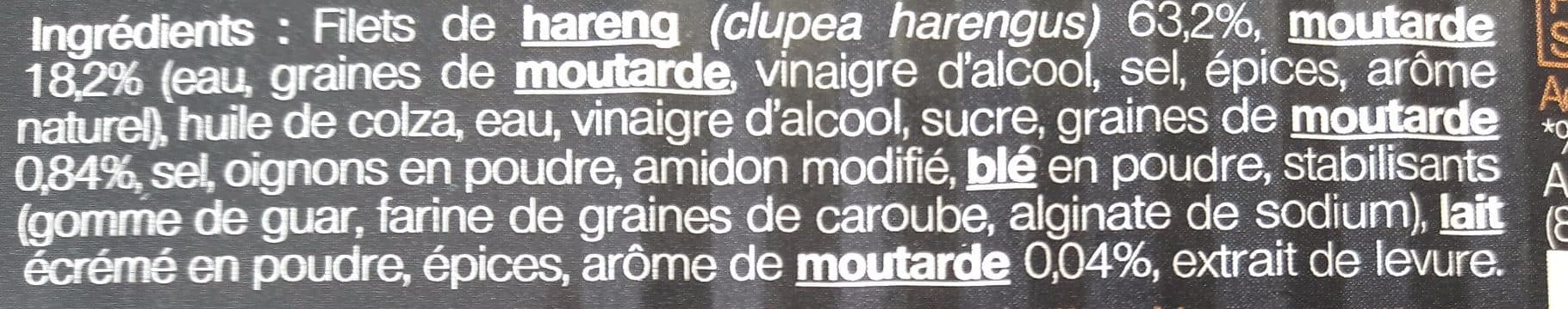 PARALLELES Filets de hareng à la moutarde et graines de moutarde packshot