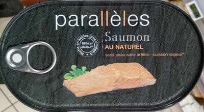 Parallèles Saumon au naturel packshot