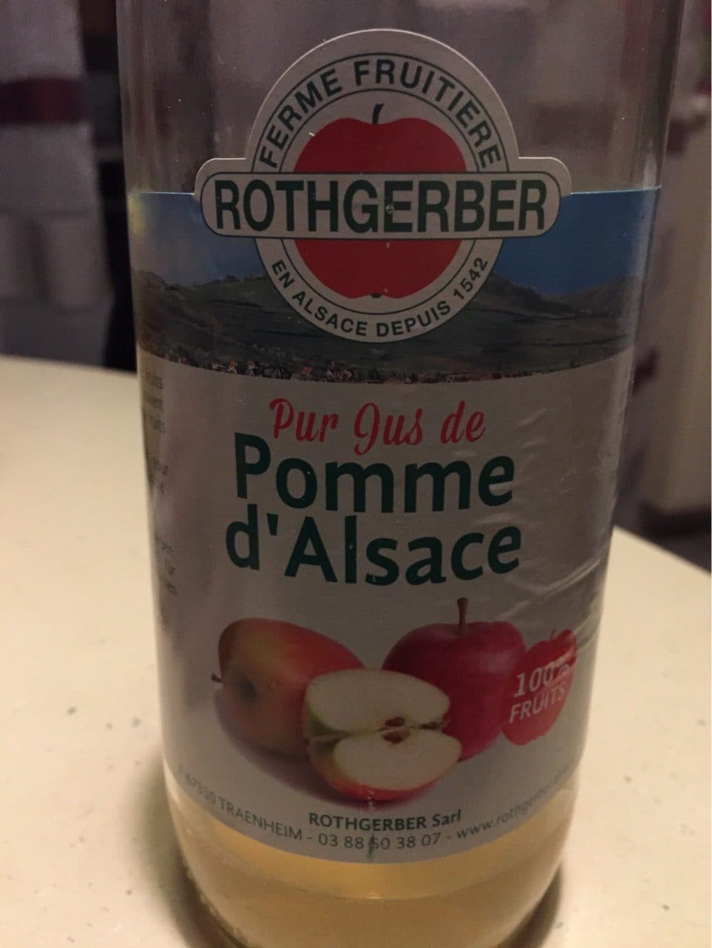 Rothgerber Jus de pomme d’Alsace packshot