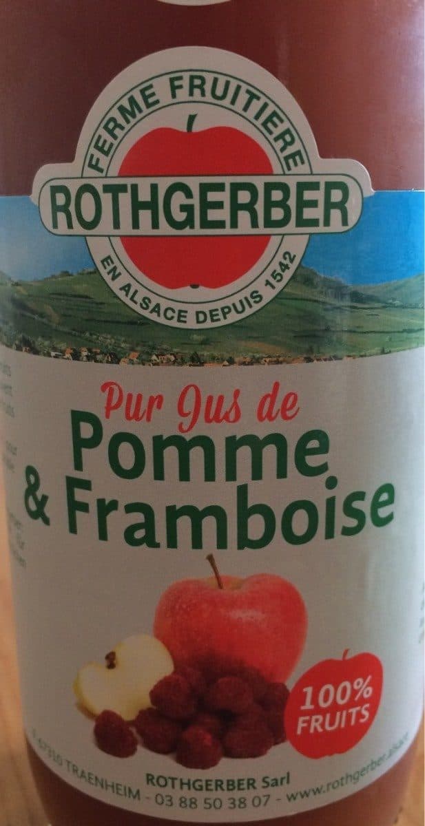 Rothgerber Pur jus de pomme et framboise packshot