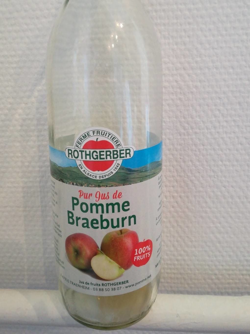 Rothgerber Pur jus de pomme Braeburn packshot