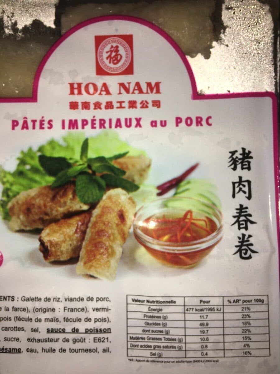 Hoa nam Nem au porc packshot