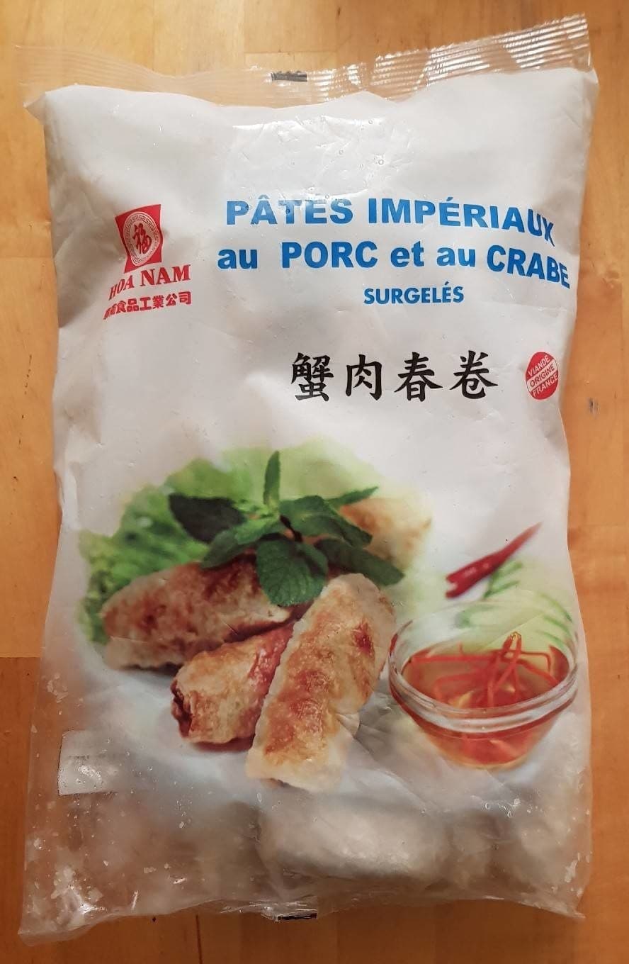 Hoa Nam Pâte à impériaux au Porc et au Crabe packshot