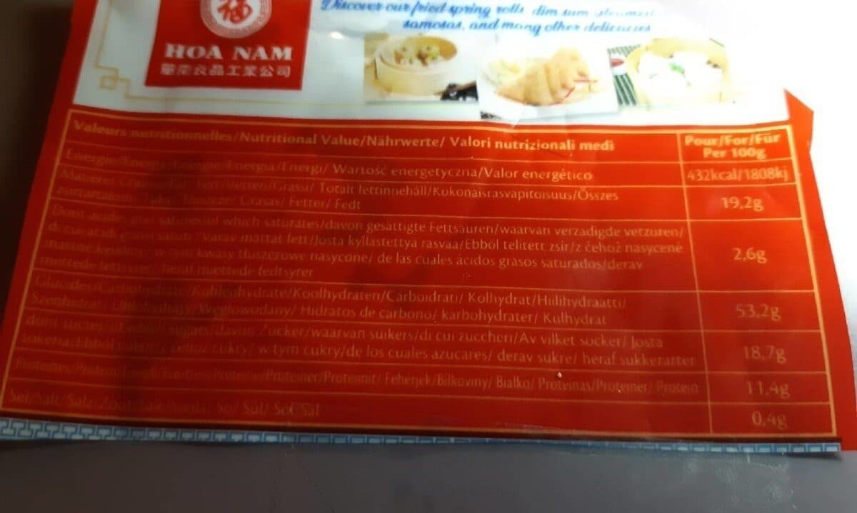 Hoa Nam Patés imperiaux packshot