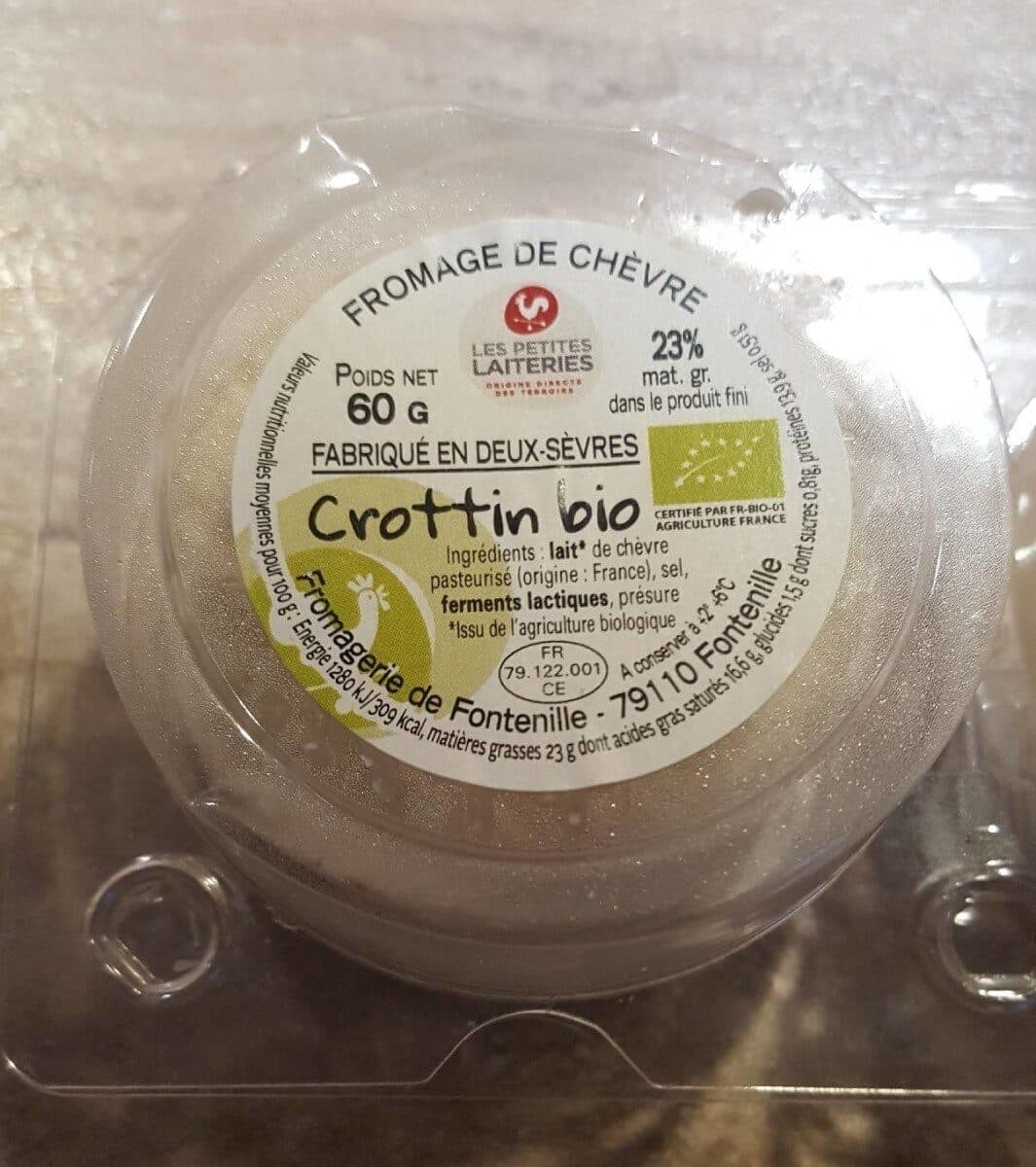 Open Food Facts Crottin bio packshot