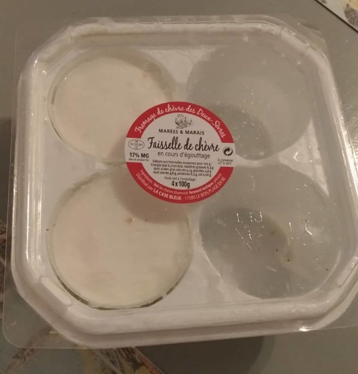 Marées & marais Faisselle de chèvre packshot