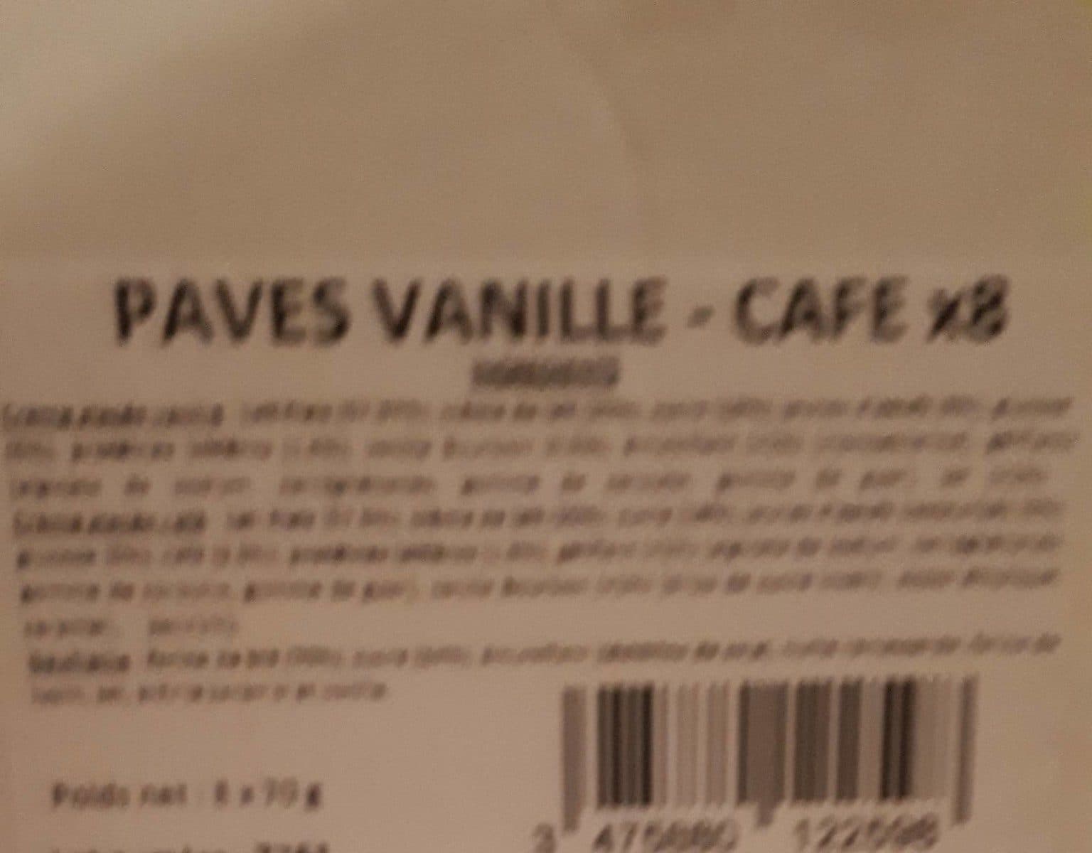 Open Food Facts PAVE VANILLE CAFE packshot