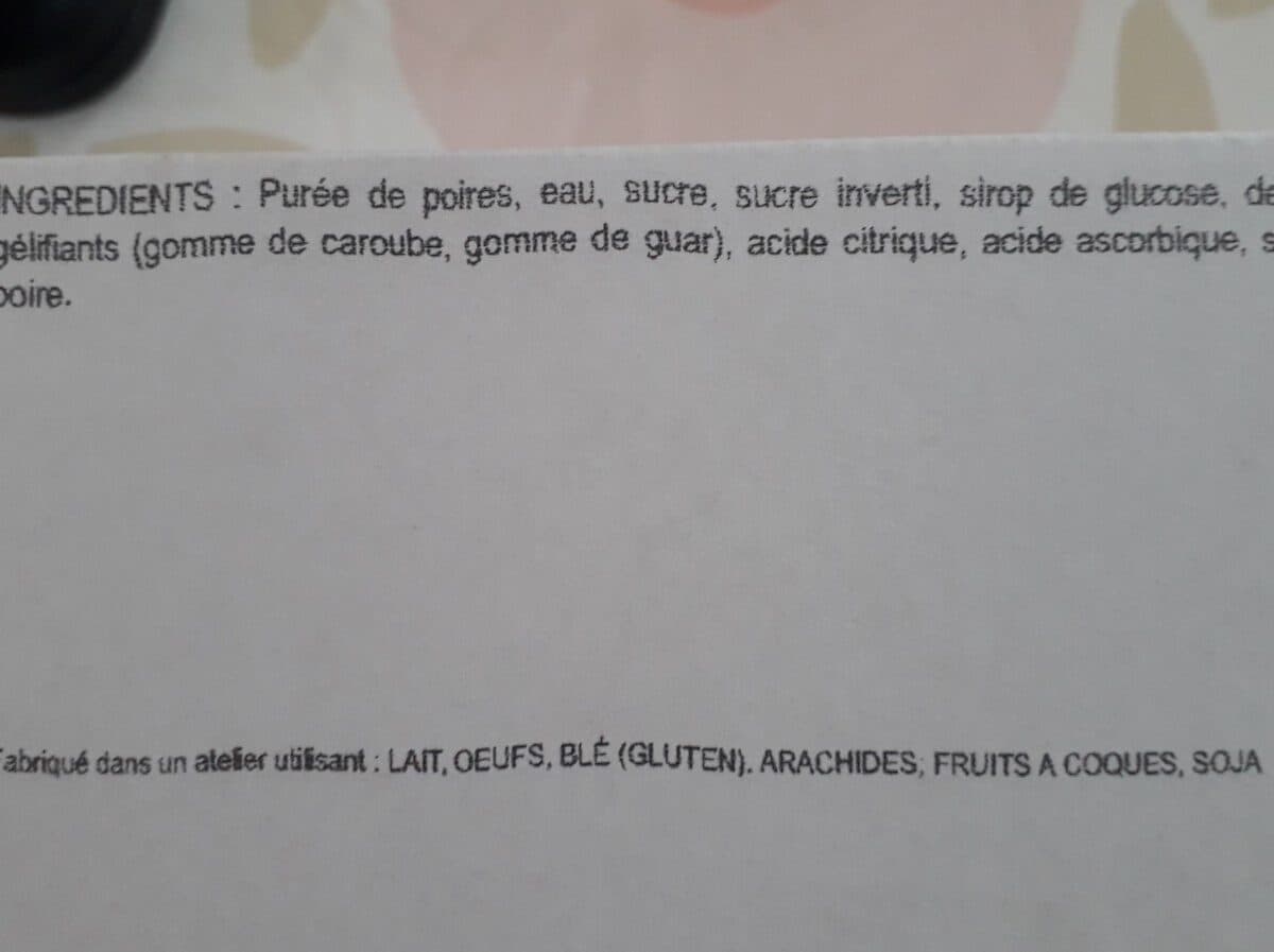 Open Food Facts Sorbet poire packshot