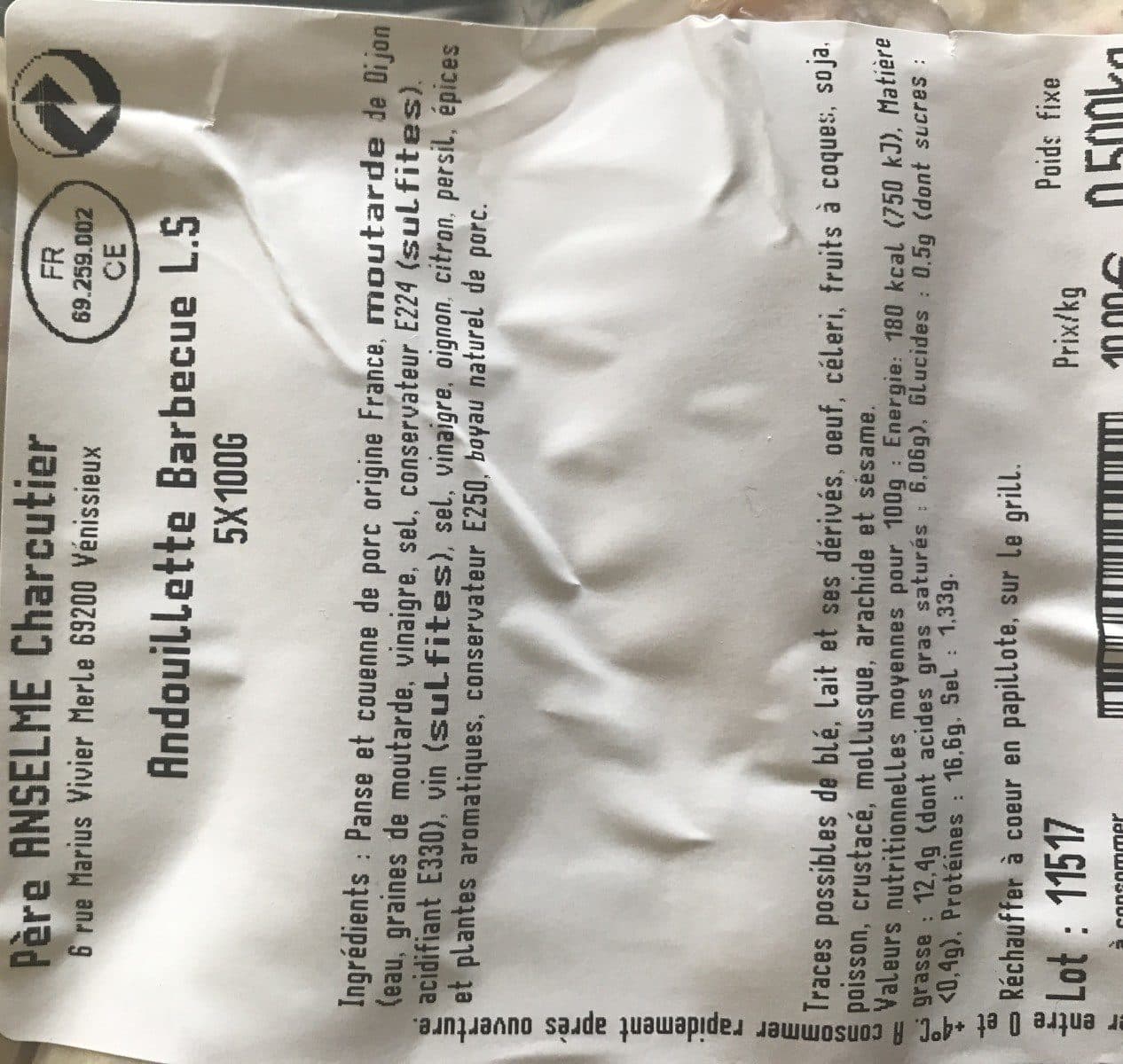 Open Food Facts Charcuteries Lyonnaises packshot