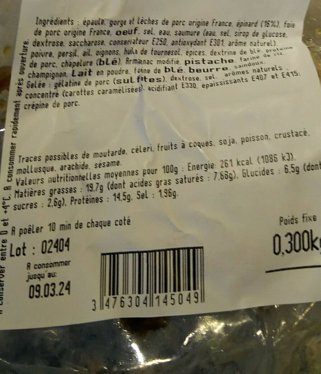 Père Anselme Caillettes aux herbes S/V packshot