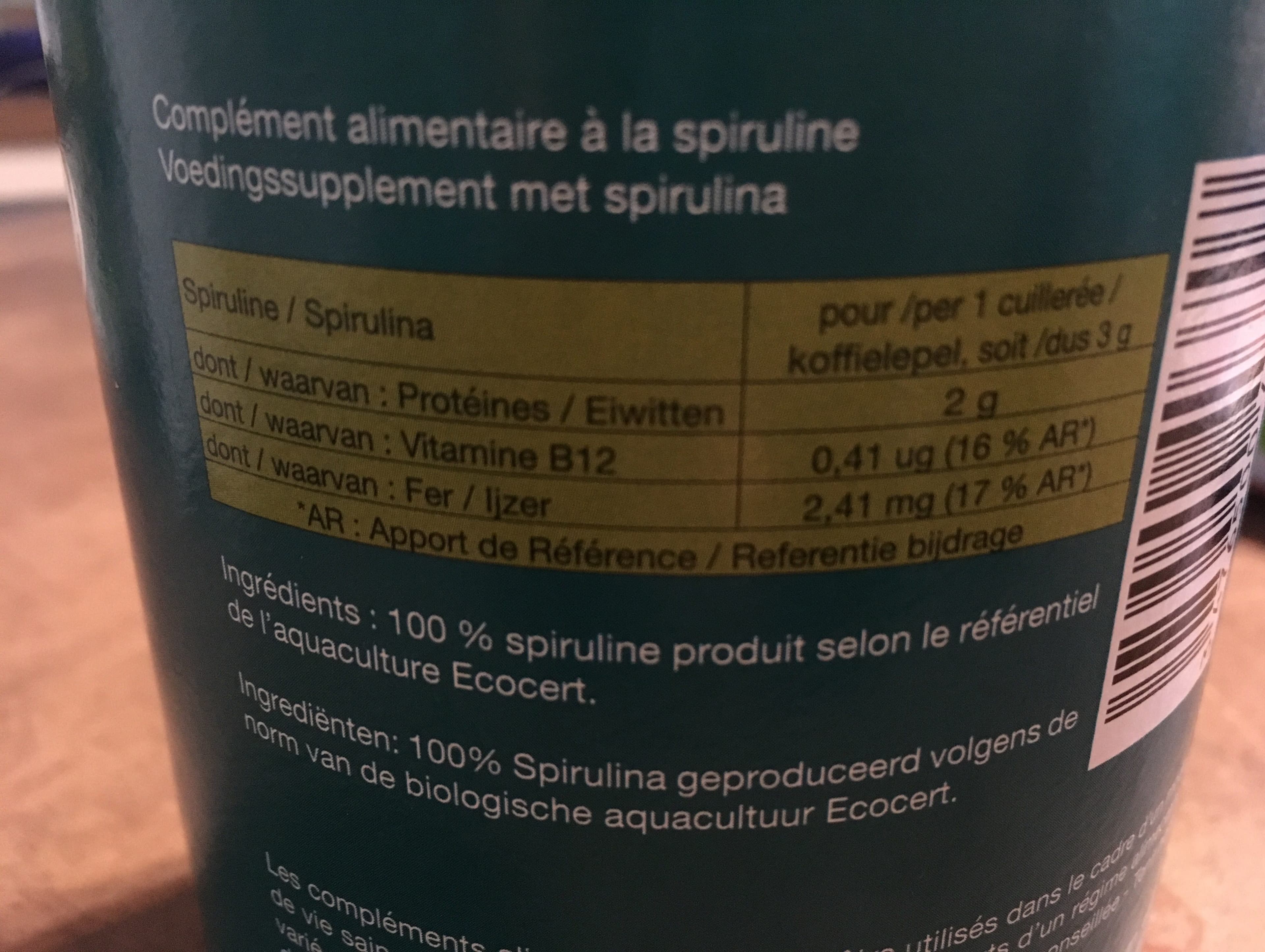Flamant vert Spiruline packshot