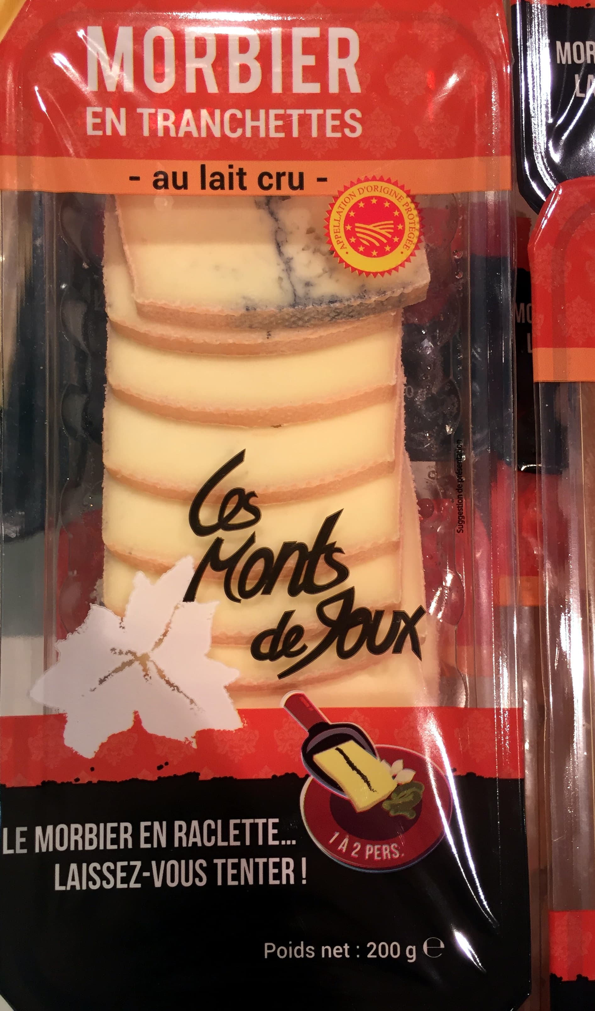 Les Monts de Joux Morbier en tranchettes au lait cru packshot