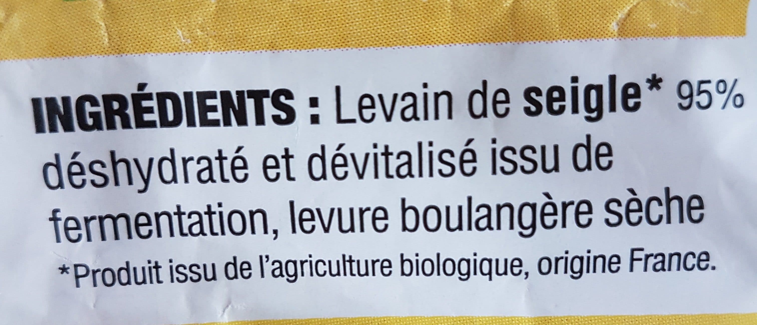 Minoterie Prunault Levain pour pain de seigle packshot