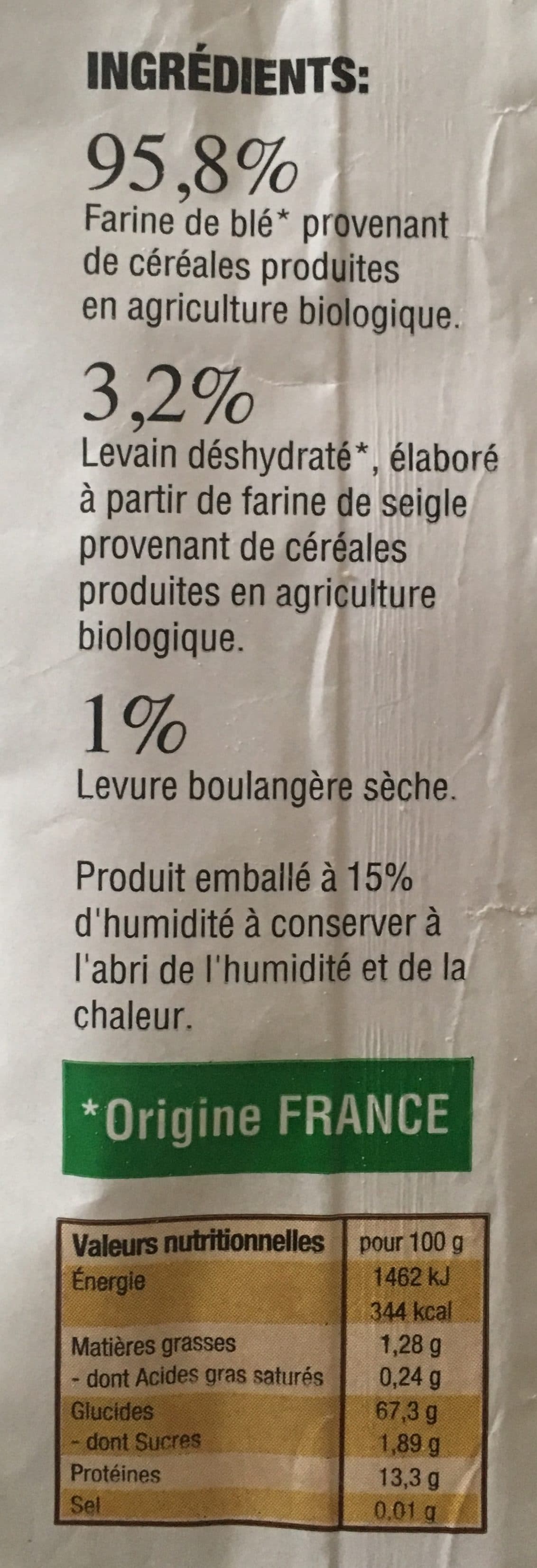 Minoterie prunault Préparation pour Pizzas et pain packshot