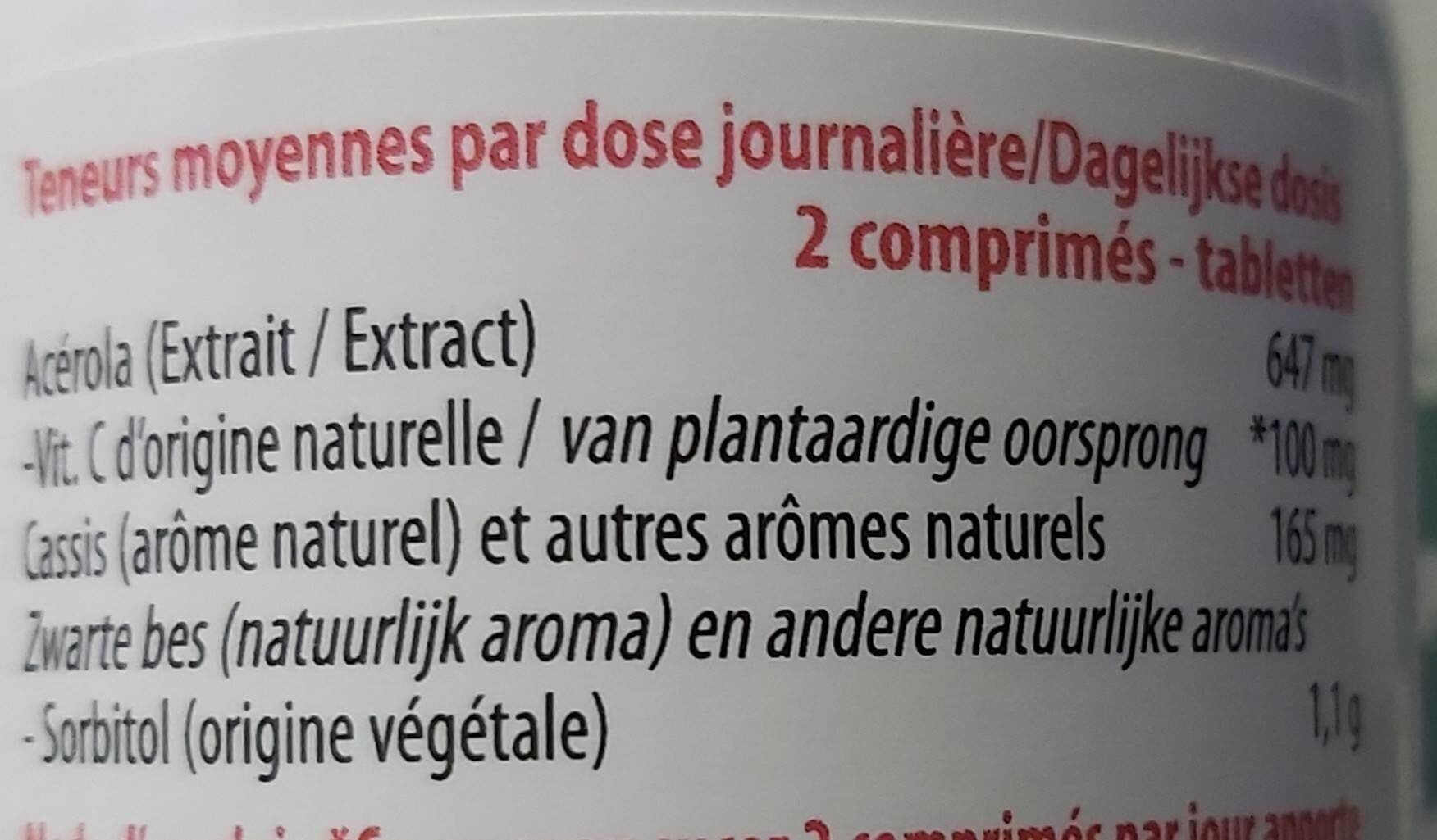 Open Food Facts Holistica Vitamine C De Fruits 60 Comprimés packshot