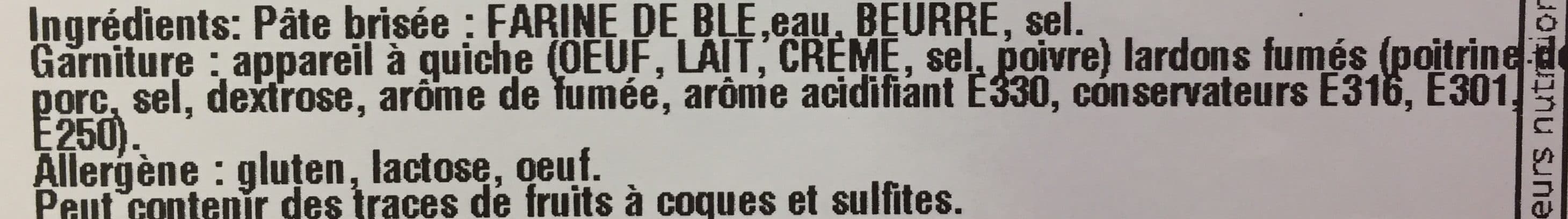 Boulanger Quiche lorraine packshot