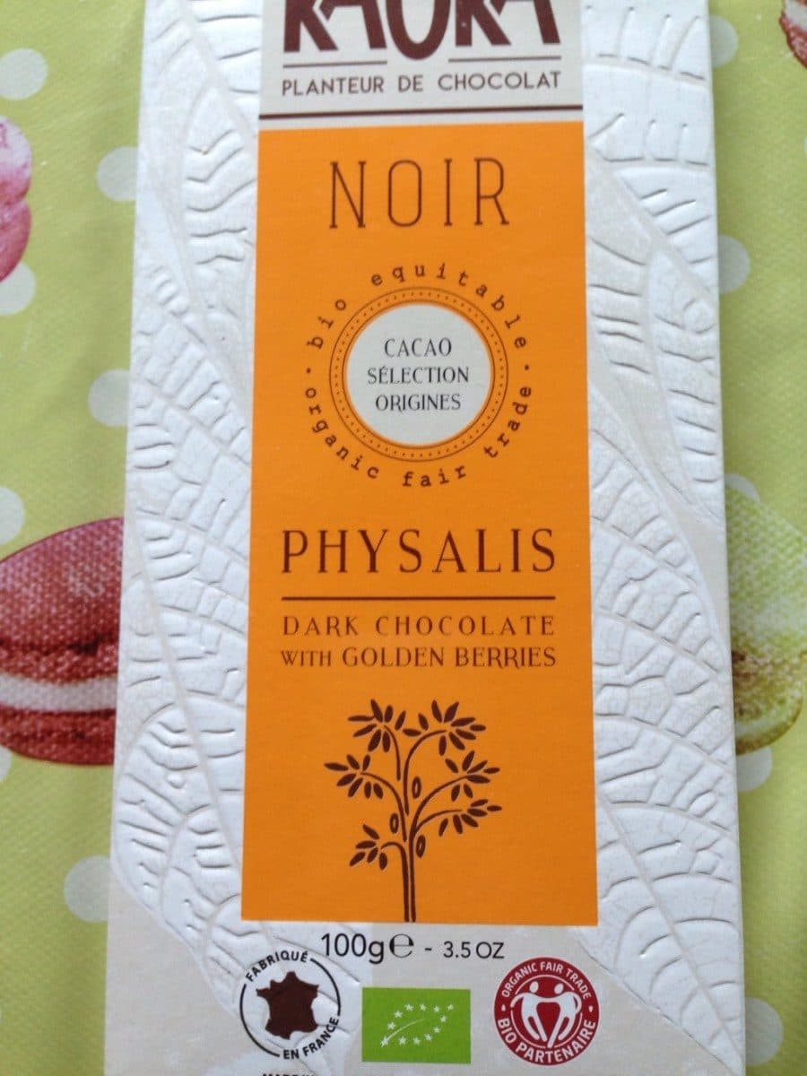 Kaoka Tablette Chocolat noir Physalis packshot