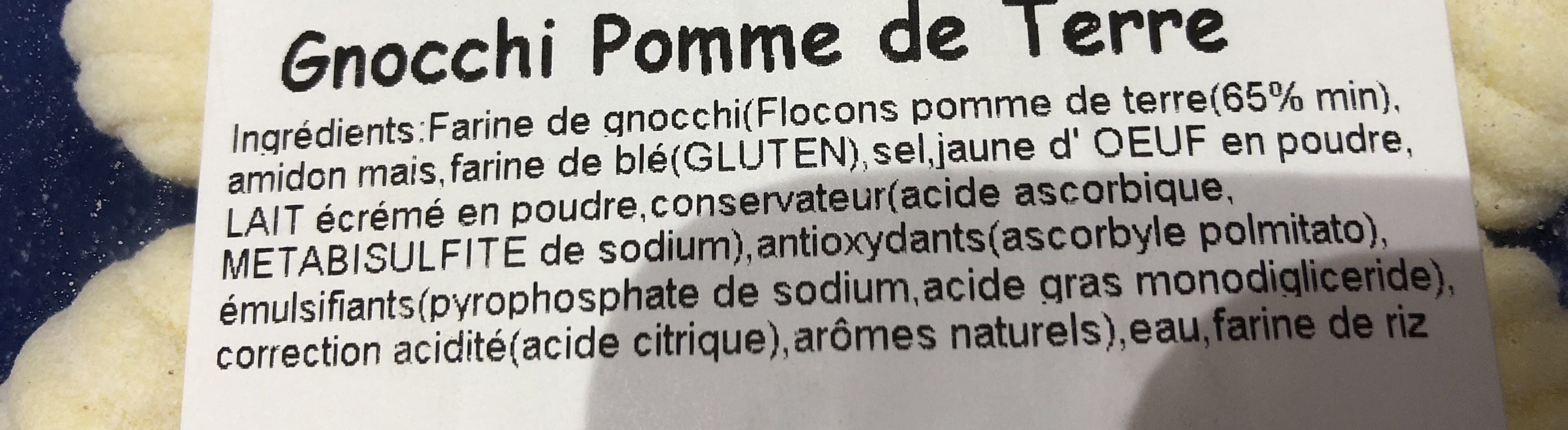 Open Food Facts Gnocchi pomme de terre packshot