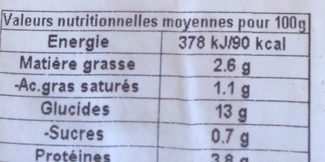 Open Food Facts Gnocchis a la romaine packshot