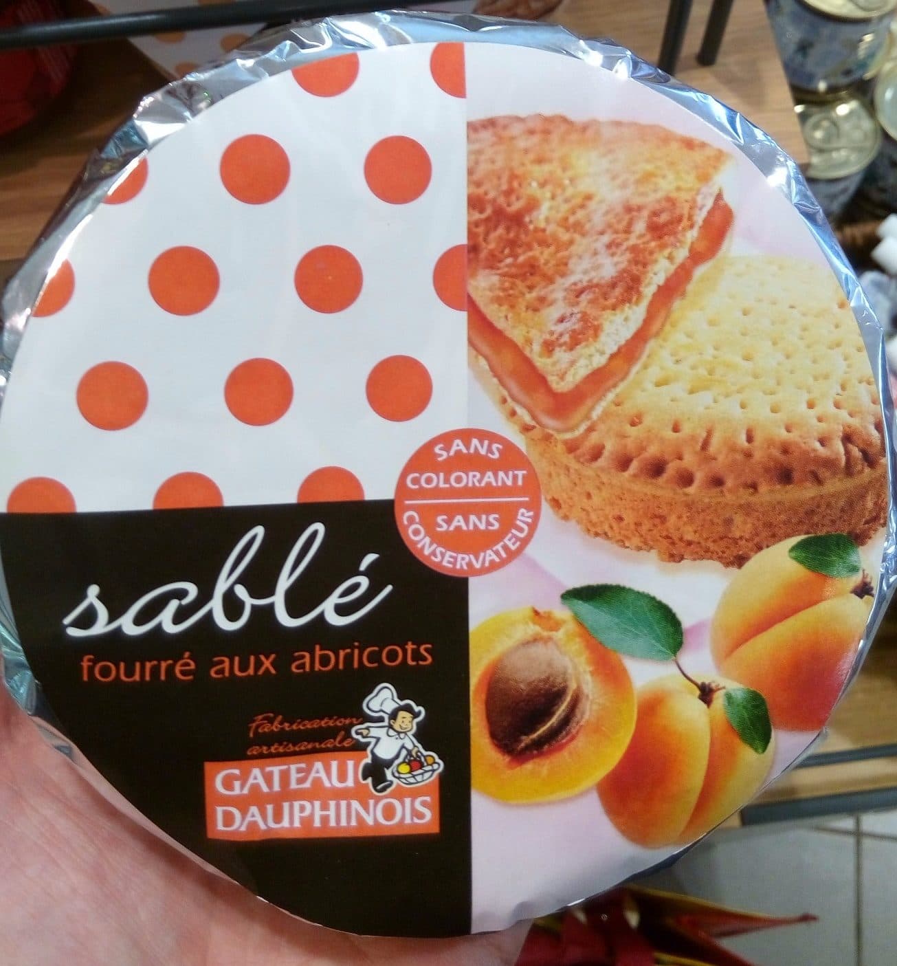 Pitot Sablé fourré aux abricots packshot