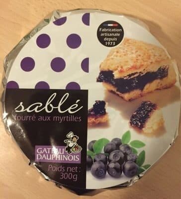 Gâteau Dauphinois SABLE FOURRE AUX MYRTILLES packshot