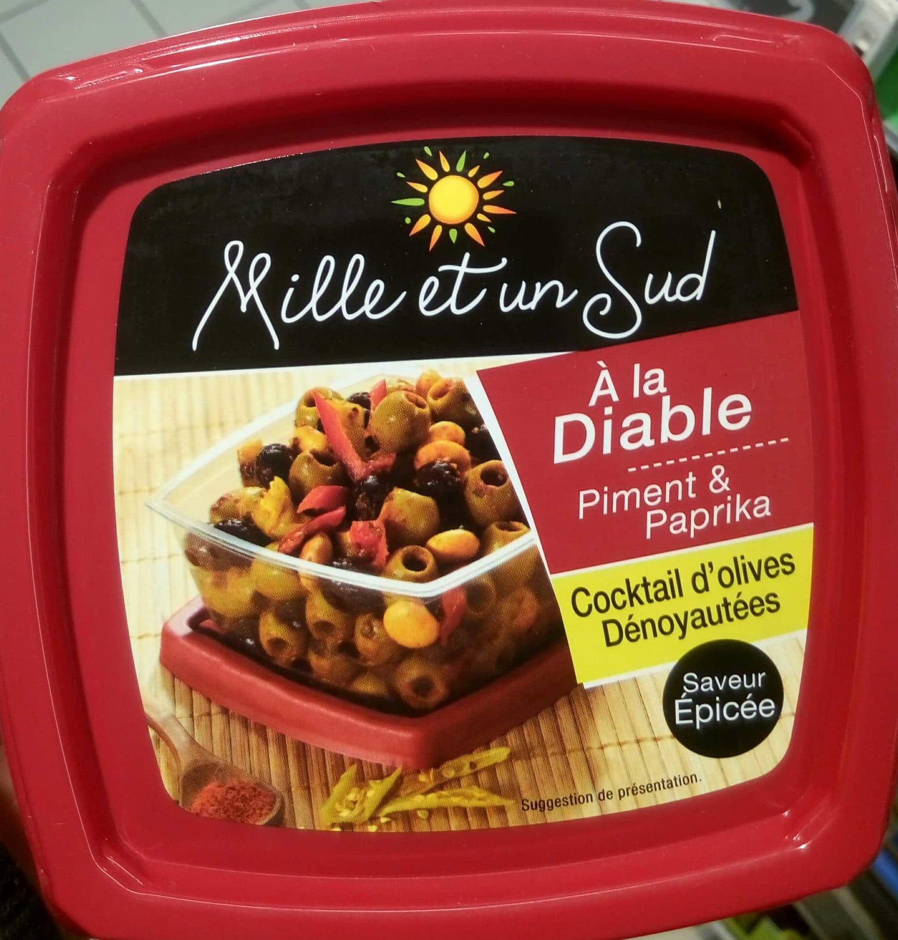 Mille et un Sud Cocktail d'olives dénoyautées à la diable packshot