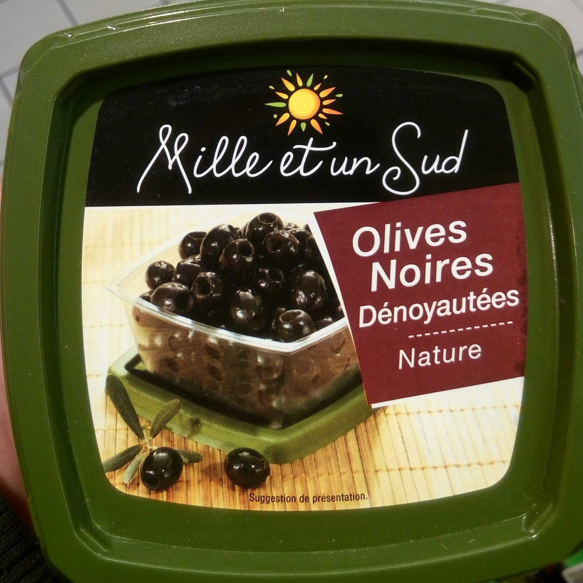 Mille et un Sud Olives Noires Dénoyautées Nature packshot