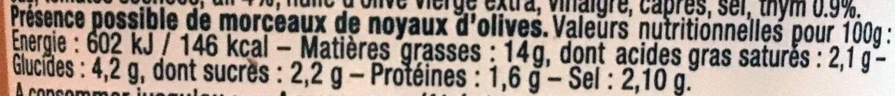 Mille et un Sud Olivade aux légumes du soleil, ail & thym packshot