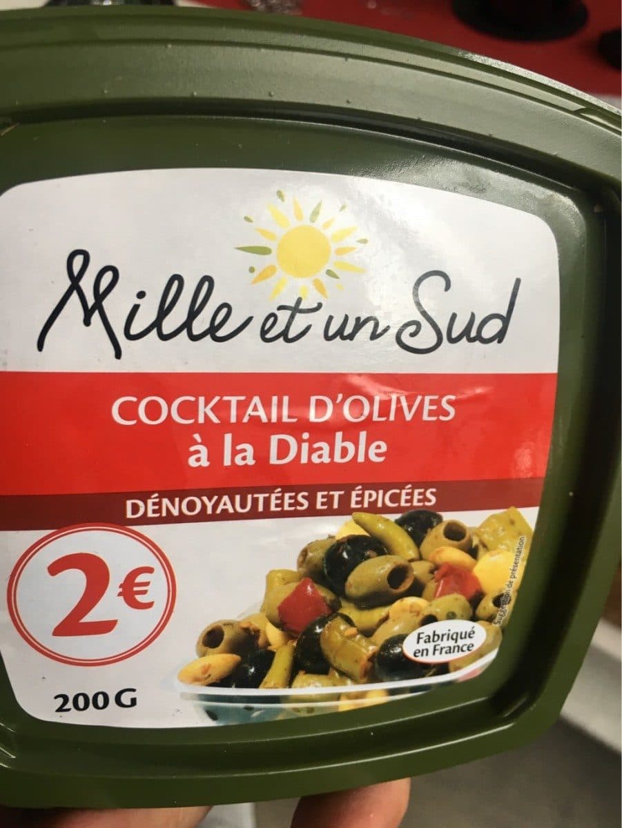 Mille et un Sud Cocktail d'olives à la diable packshot