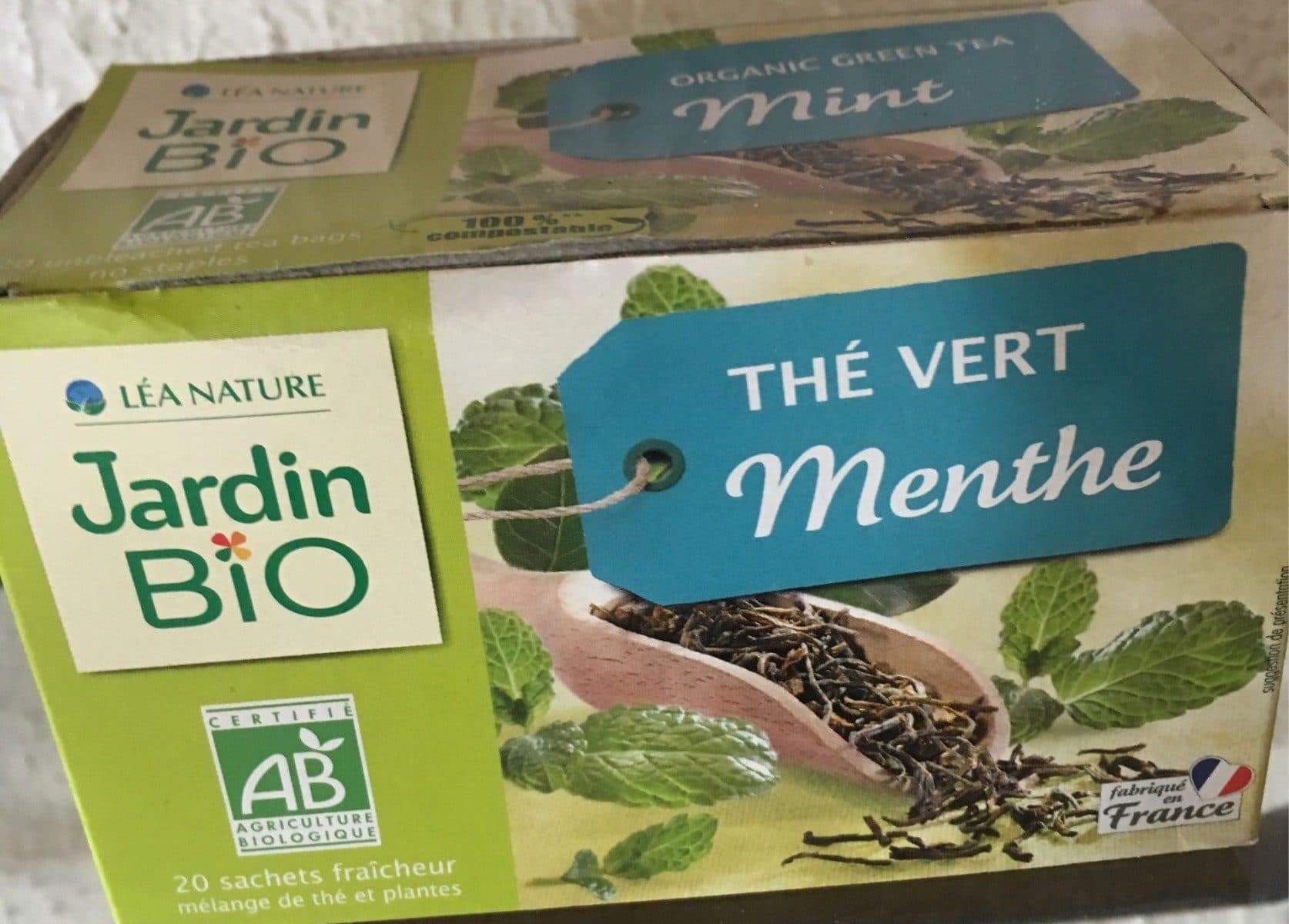 Jardin Bio Thé vert menthe Jardin Bio packshot