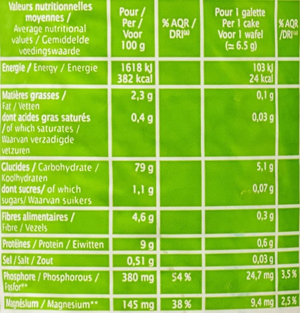 Jardin Bio Galette Riz complet Quinoa packshot